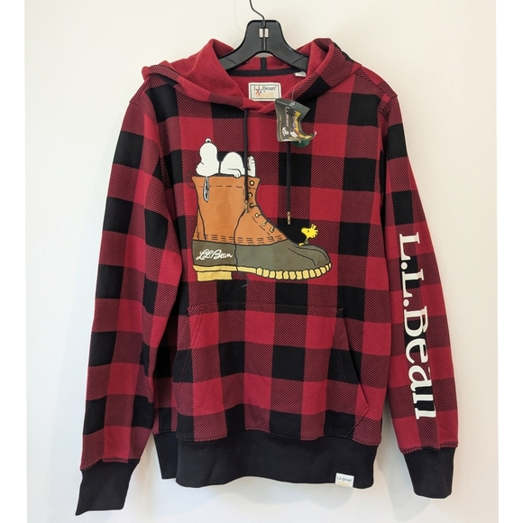 L.L. Bean X Peanuts Snoopy Bean Boot Hoodie - Picture 1 of 10